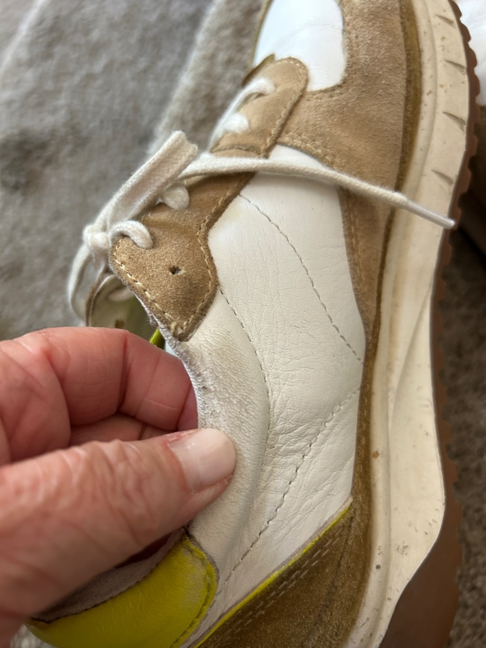 Madewell KickOff Trainer Sneaker. Suede leather and neon. Comfort. Classic. Prep - Picture 13 of 13